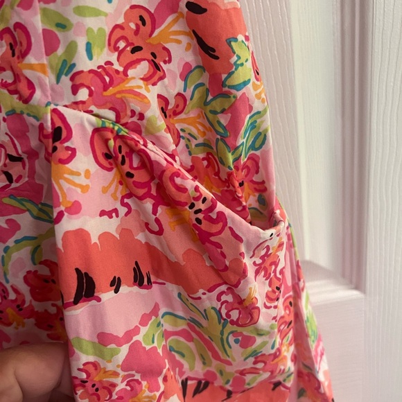 Lilly Pulitzer Pink Tiger Call Me Kitty Ferra‎ Strapless Dress size 6 - Picture 5 of 7